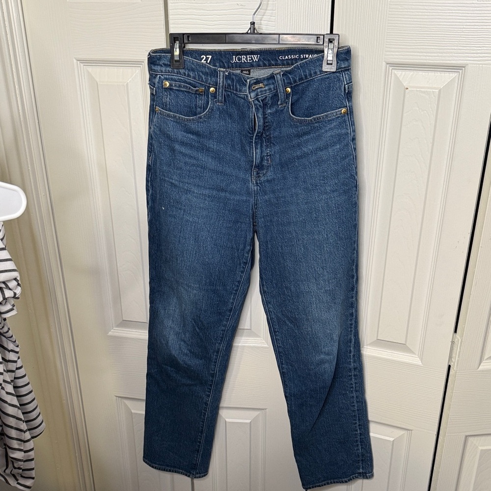 J. Crew Women's Straight Fit Denim Jeans